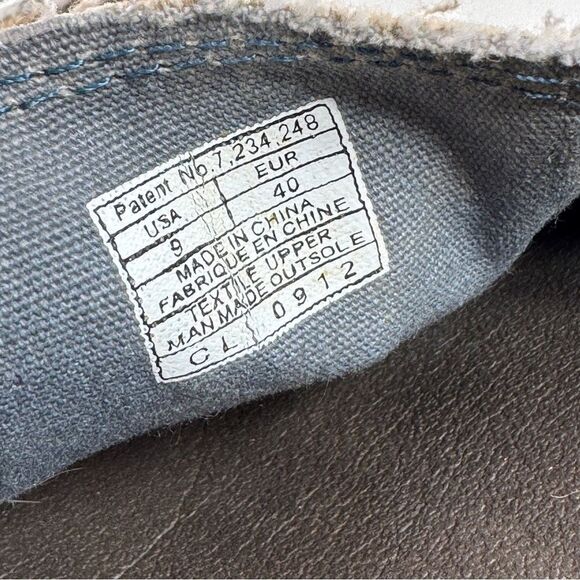 Sanuk Sidewalk Surfer Hemp Slip On Loafers Tan Herringbone Women 9 Beach Grunge - Picture 10 of 11